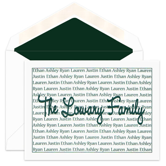 Wendy Family Pride Folded Note Cards - Raised Ink